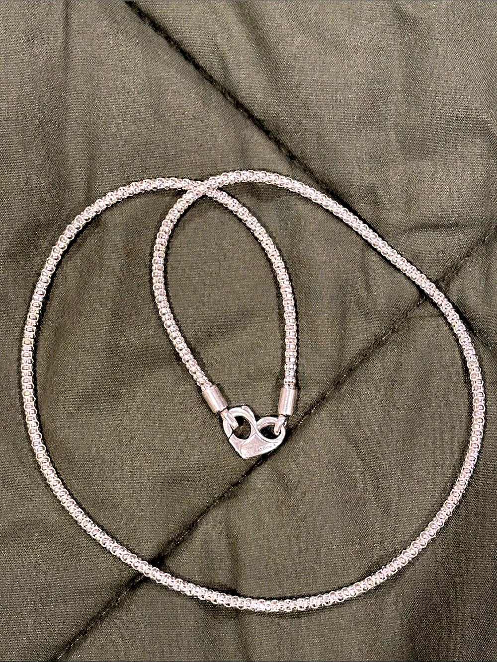 Pandora Moments Studded Chain Necklace Silver